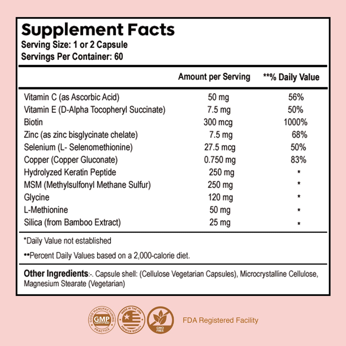 Nawaz Hair Growth Support Capsules – 60 Capsules | 30-Day Supply