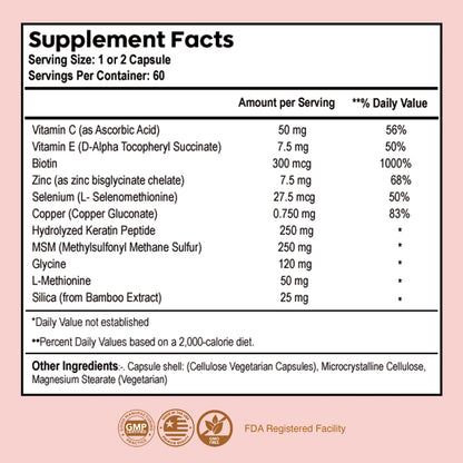 Nawaz Hair Growth Support Capsules – 60 Capsules | 30-Day Supply