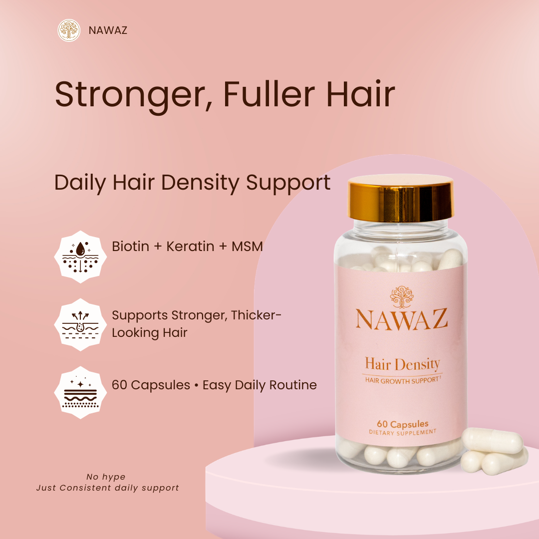Nawaz Hair Growth Support Capsules – 60 Capsules | 30-Day Supply